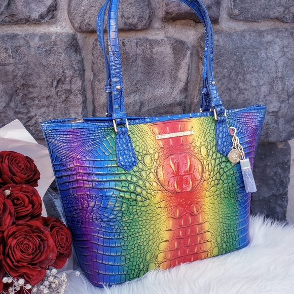 Brahmin Popsicle Ombré Melbourne Medium Asher Shoulder Bag - Picture 2 of 12